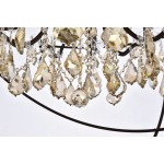 Geneva 18 light Rustic Intent Chandelier Golden Teak (Smoky) Royal Cut crystal