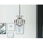 Elena 5 light Rustic Intent Pendant clear Royal Cut crystal