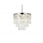 Sydney 9 light polished nickel Chandelier Clear Royal Cut Crystal, 1201D20PN/RC