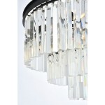 Sydney 9 light Matte Black Chandelier Clear Royal Cut Crystal, 1201D26MB/RC