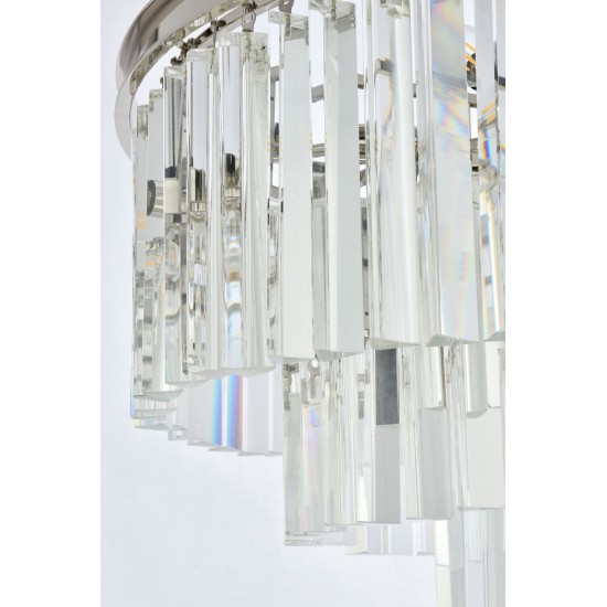 Sydney 9 light polished nickel Chandelier Clear Royal Cut Crystal, 1201D26PN/RC