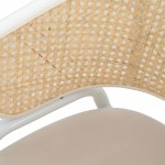 Leisuremod Ervilla Modern Dining Chair with Steel Legs, Set of 4, Beige