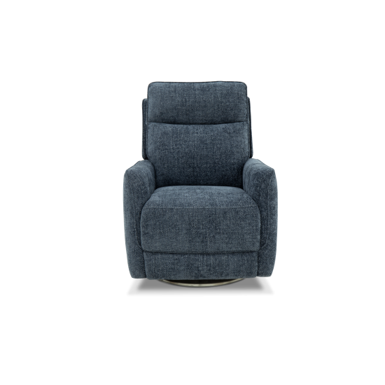 Maben Triple Power Swivel Recliner w/Power Recline, Head Rest & Power Lumbar