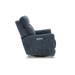 Maben Triple Power Swivel Recliner w/Power Recline, Head Rest & Power Lumbar