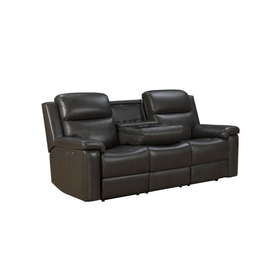 Leon Power Reclining Sofa w/Power Head Rests, Power Lumbar, Heat & Massage