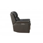 9PHLHM-1343 Leon Power Recliner w/Power Head Rest, Power Lumbar, Heat & Massage