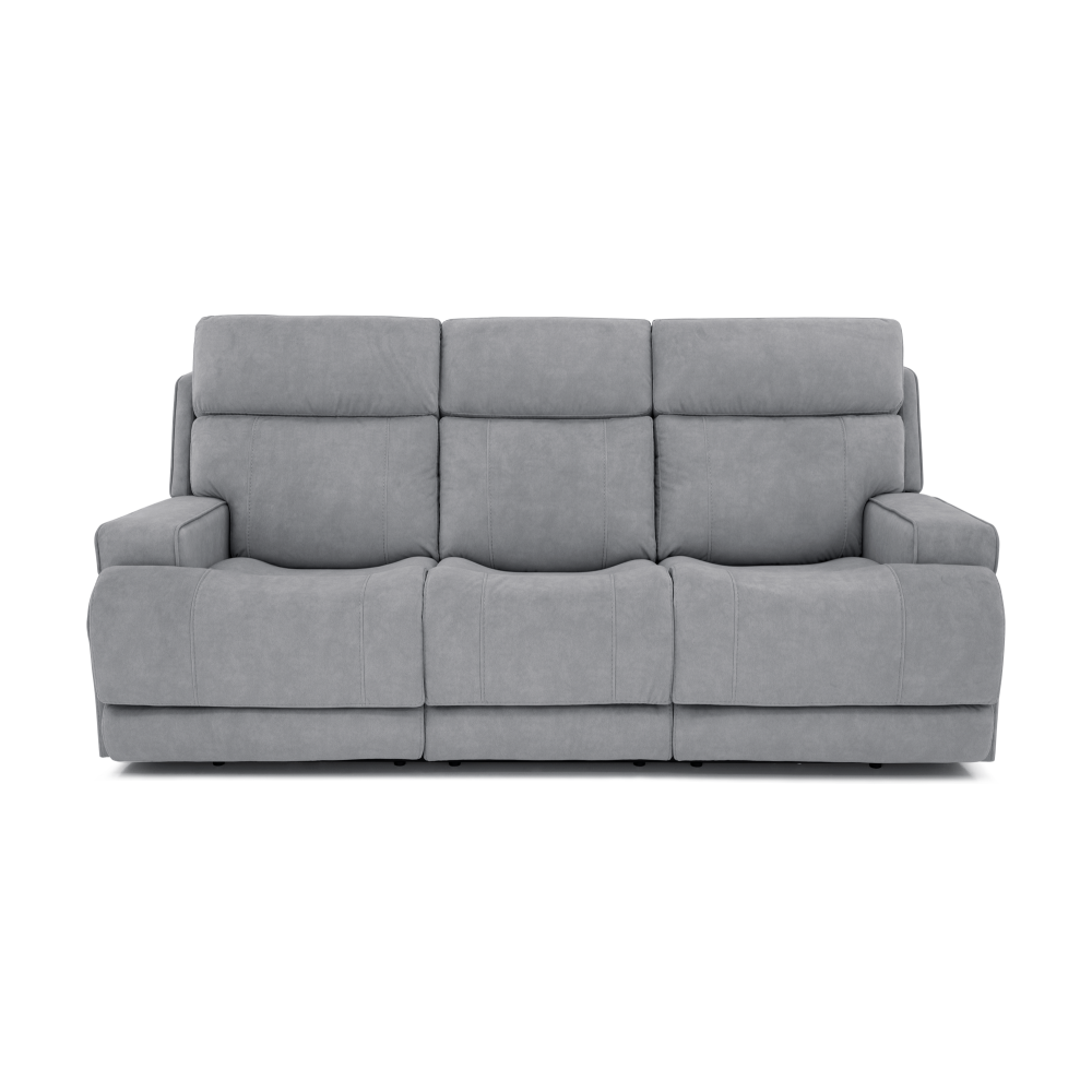 Ashbee Zero Gravity Sofa w/Power Recline, Head Rests & 3" Footrest Extension