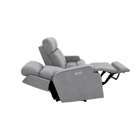 Ashbee Zero Gravity Sofa w/Power Recline, Head Rests & 3" Footrest Extension