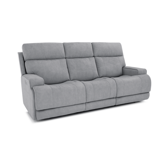 Ashbee Zero Gravity Sofa w/Power Recline, Head Rests & 3" Footrest Extension