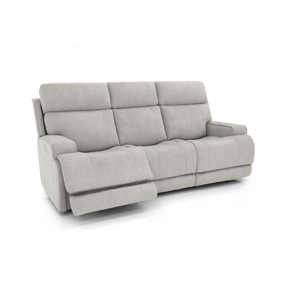 Ashbee Zero Gravity Sofa w/Power Recline, Head Rests & 3" Footrest Extension