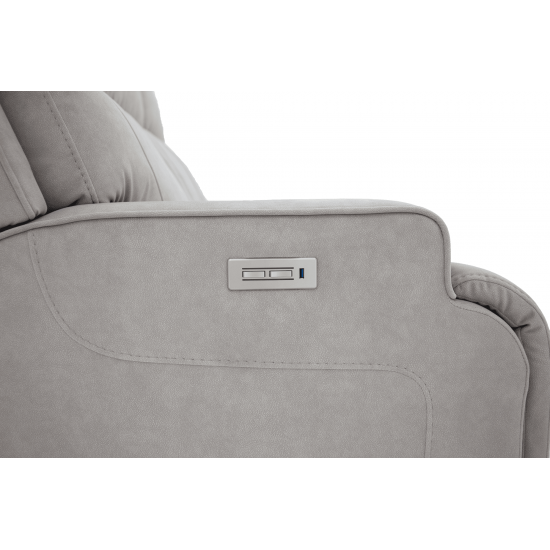 Ashbee Zero Gravity Sofa w/Power Recline, Head Rests & 3" Footrest Extension