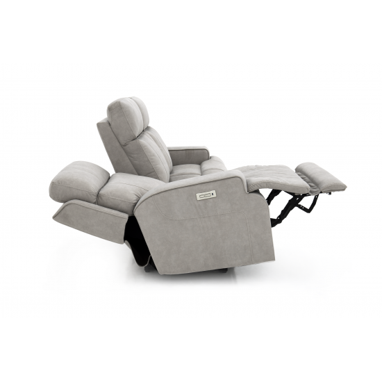 Ashbee Zero Gravity Sofa w/Power Recline, Head Rests & 3" Footrest Extension