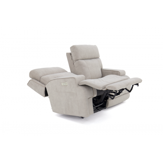 Ashbee Zero Gravity Loveseat w/Power Recline, Head Rests & 3" Footrest Extension