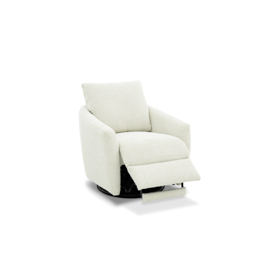 3P-1487 Morrow Single Power Swivel Chair w/Power Footrest Only