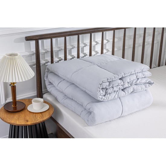 MLILY Soft Washed Down Alternative Comforter Set Queen - Gray