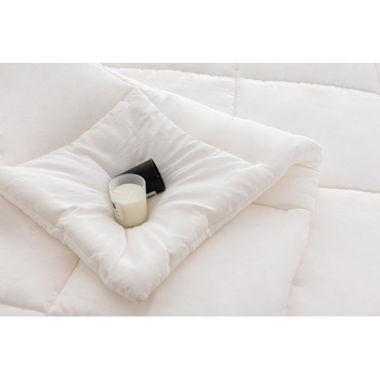 MLILY Soft Washed Down Alternative Comforter Set Queen - White