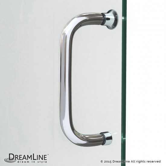 Infinity-Z 30 in. D x 60 in. W x 74 3/4 in. H Clear Sliding Shower Door in Satin Black, Right Drain Black Base