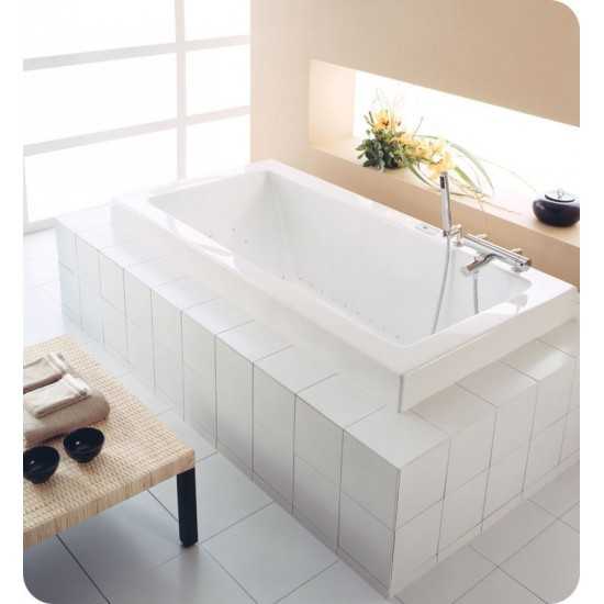 Neptune ZEN3266 Zen 66" x 32" Customizable Rectangular Bathroom Tub
