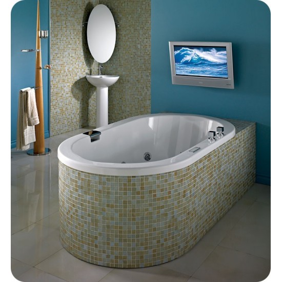 Neptune TAO3260 Tao 60" x 32" Customizable Oval Bathroom Tub