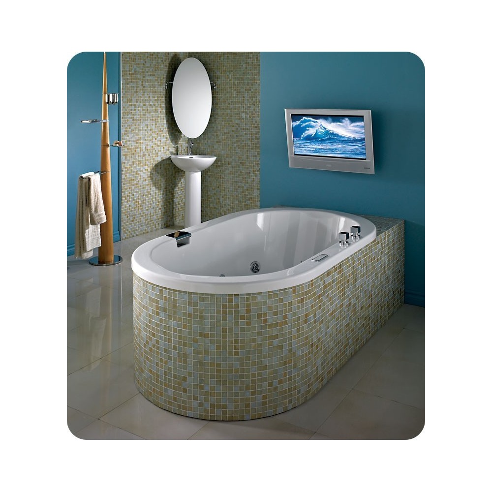 Neptune TAO3260 Tao 60" x 32" Customizable Oval Bathroom Tub