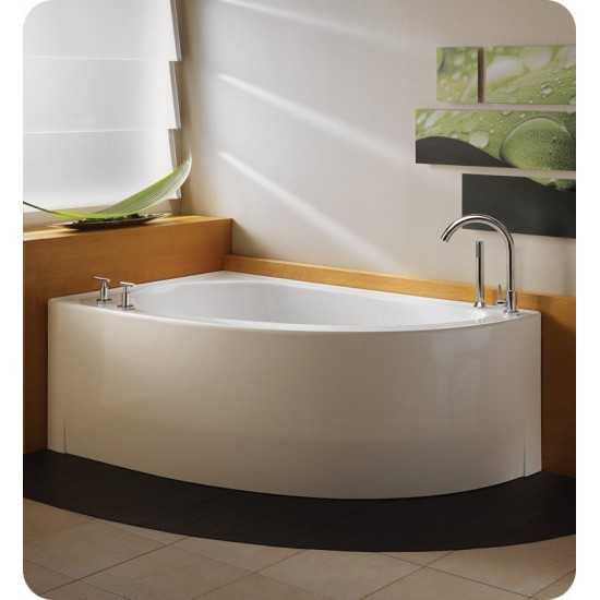 Neptune WI60 Wind 60" Customizable Corner Bathroom Tub