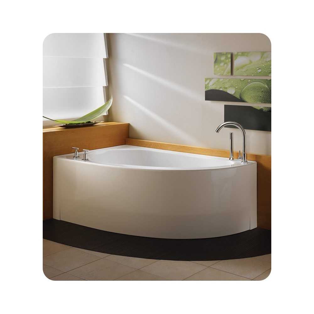 Neptune WI60 Wind 60" Customizable Corner Bathroom Tub