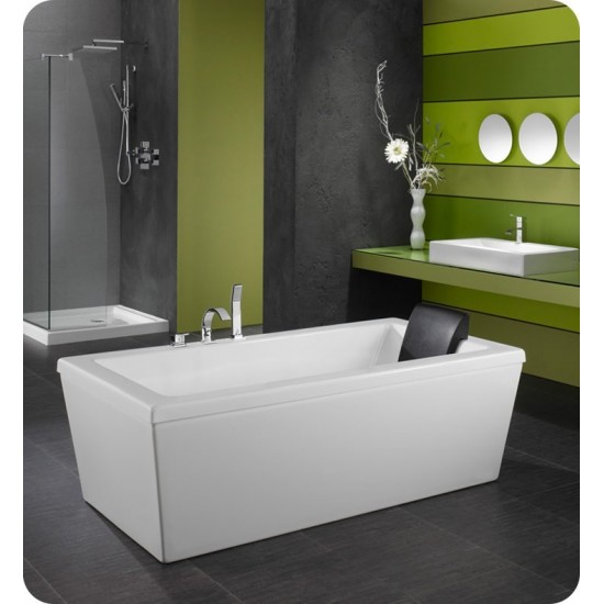 Neptune AM3260 Ametys 60" x 32" Customizable Rectangular Freestanding Bathroom Tub