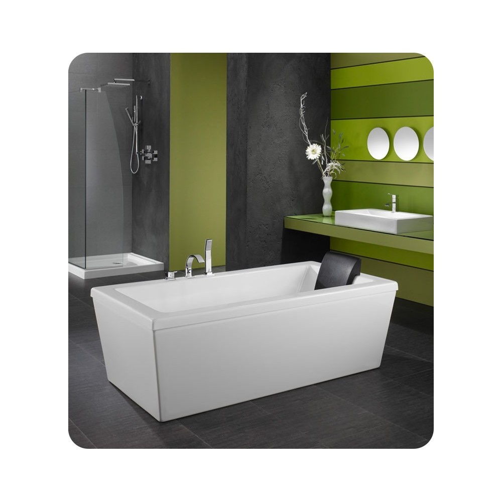 Neptune AM3260 Ametys 60" x 32" Customizable Rectangular Freestanding Bathroom Tub