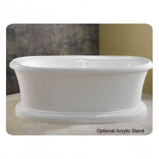 Neptune ZI72 Zircon 72" Freestanding Customizable Oval Bathroom Tub