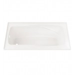 Neptune E10.16822.4 Entrepreneur Velona 66" x 32" Customizable Alcove Soaker Bathtub