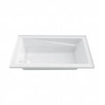 Neptune E10.19012.4 Entrepreneur Azea 60" x 32" Alcove Soaker Bathtub with Integrated Tiling Flange