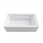 Neptune E10.19012.4 Entrepreneur Azea 60" x 32" Alcove Soaker Bathtub with Integrated Tiling Flange