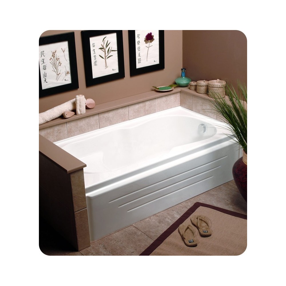 Neptune LA60 Laura 60" Customizable Rectangular Bathroom Tub with Integral Skirt