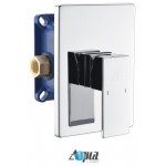 Aqua Piazza Chrome Shower Set With 8" Square Rain Shower