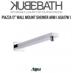 Aqua Piazza Brass Shower Set With 8" Square Rain Shower and 4 Body Jets