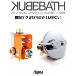 Aqua Rondo Shower Set With 8" Rain Shower and Tub Filler