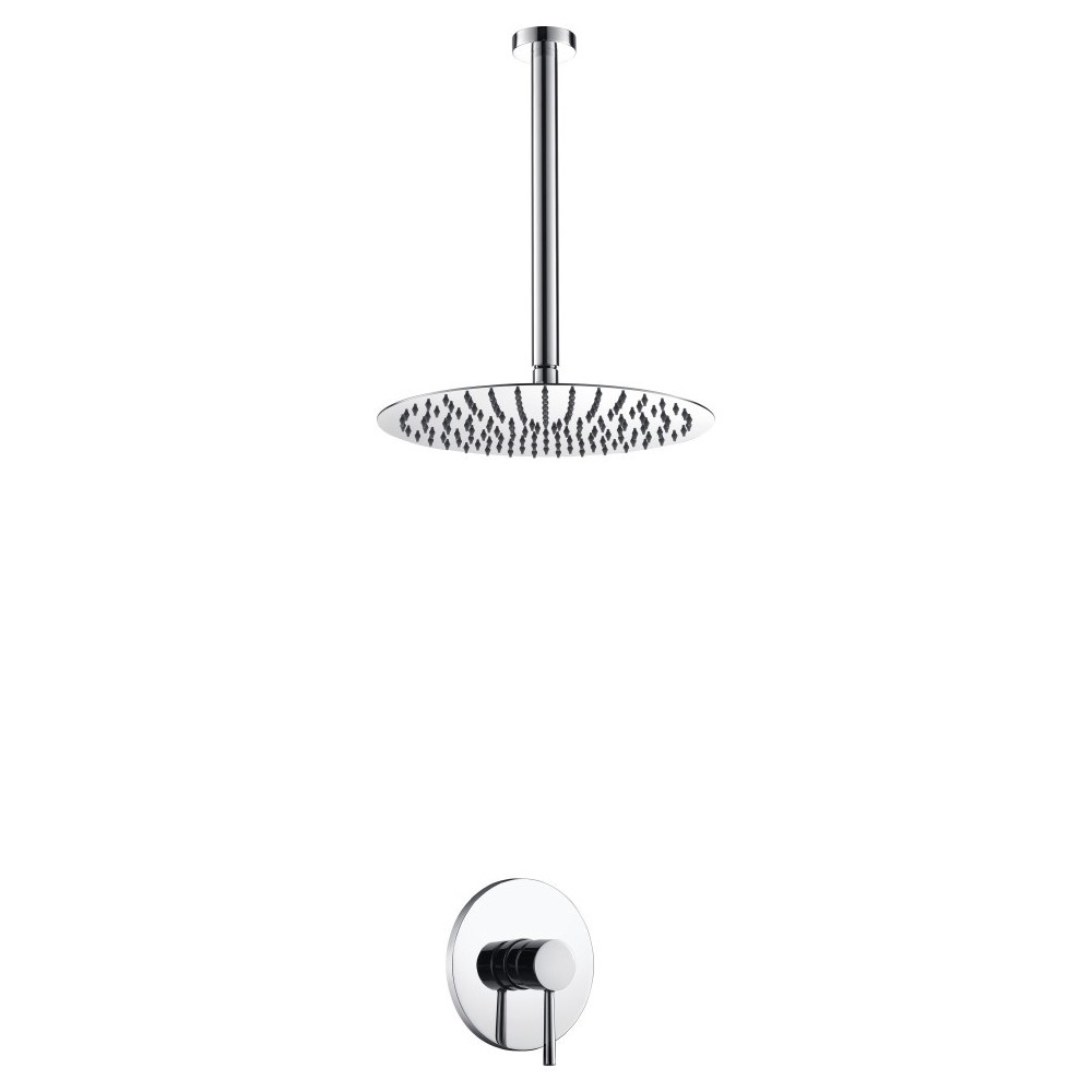 Aqua Rondo Shower Set With Ceiling Mount 12" Rain Shower Head