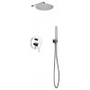 Aqua Rondo Shower Set With 12" Rain Shower and Handheld