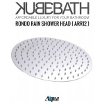 Aqua Rondo Shower Set With 12" Rain Shower and Handheld