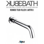 Aqua Rondo Shower Set With 12" Rain Shower and Tub Filler