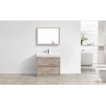 Bliss 36" Nature Wood Free Standing Modern Bathroom Vanity