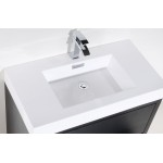 Bliss 40" Black Free Standing Modern Bathroom Vanity