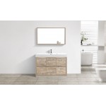 Bliss 48" Nature Wood Free Standing Modern Bathroom Vanity