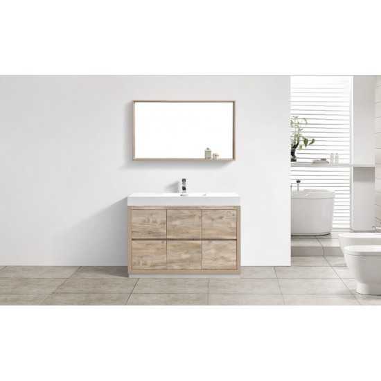 Bliss 48" Nature Wood Free Standing Modern Bathroom Vanity