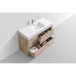 Bliss 48" Nature Wood Free Standing Modern Bathroom Vanity