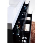 Bliss 60" Single Sink Black Free Standing Modern Bathroom Vanity