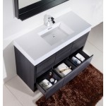 Bliss 60" Single Sink Gray Oak Free Standing Modern Bathroom Vanity