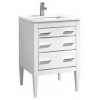 Eiffel 24'' High Gloss White Vanity With Quartz Counter Top