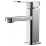 Aqua Soho Single Hole Mount Bathroom Vanity Faucet, Chrome