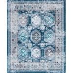 Rug Unique Loom Aarhus Blue Rectangular 8' 0 x 10' 0